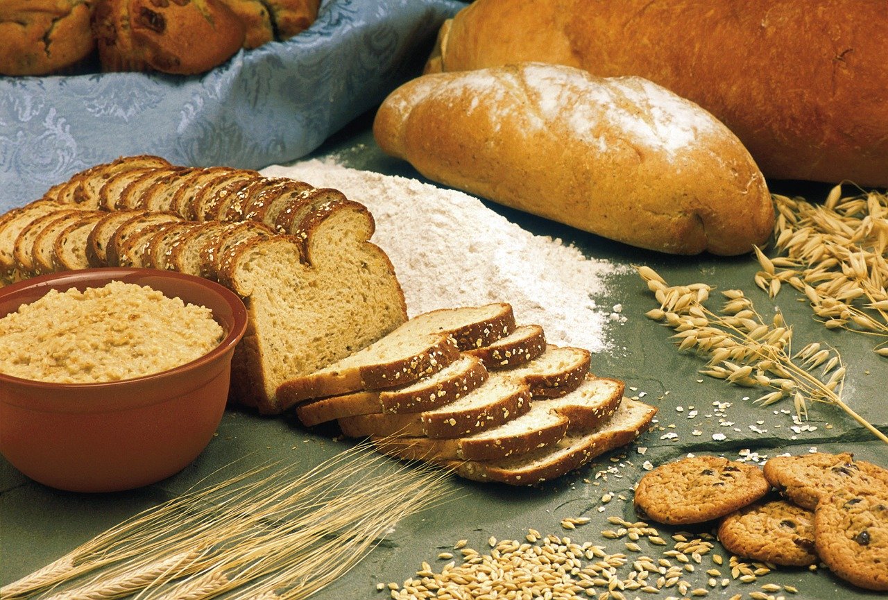 breads, cereals, oats