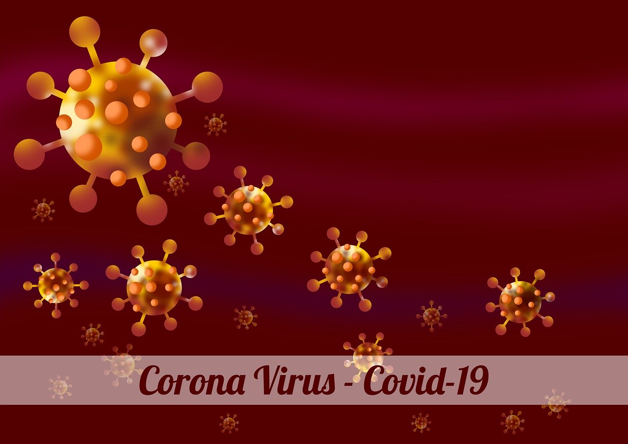 illustration, background, virus